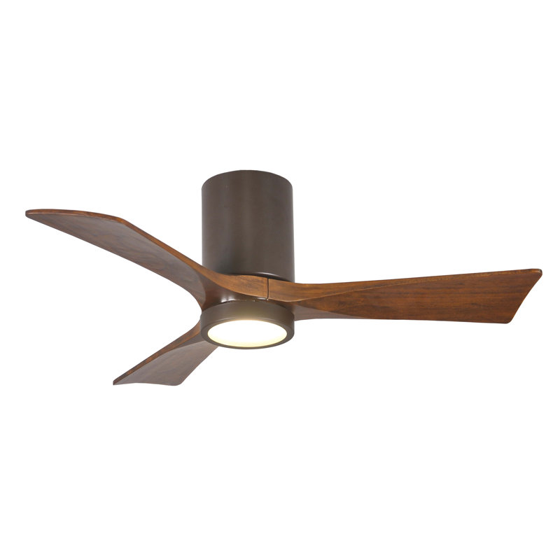 42" Trost 3 Blade Hugger Ceiling Fan with Wall Remote and Light Kit & Reviews AllModern